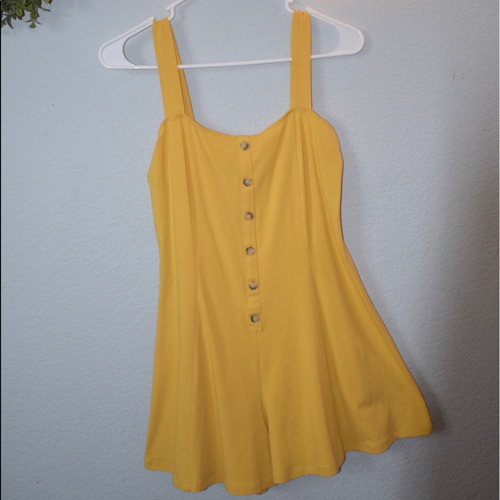 A Yellow Button Up Jumpsuit!